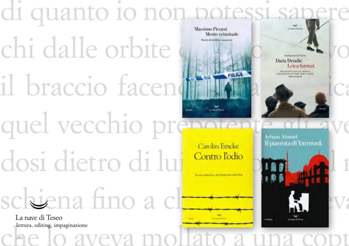 Collane e volumi La nave di Teseo — tavola 1